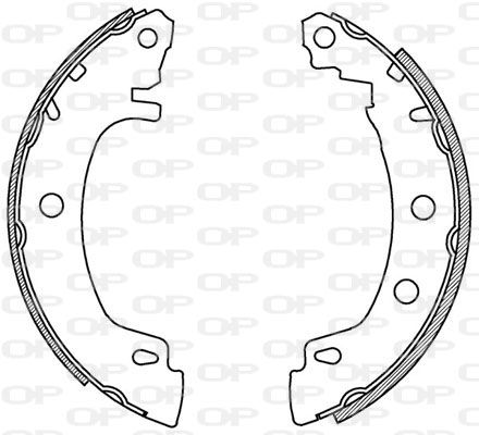 OPEN PARTS Piduriklotside komplekt BSA2157.00